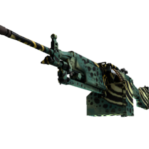 StatTrak™ M249 | Emerald Poison Dart (Minimal Wear)