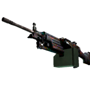 StatTrak™ M249 | Magma (Minimal Wear)